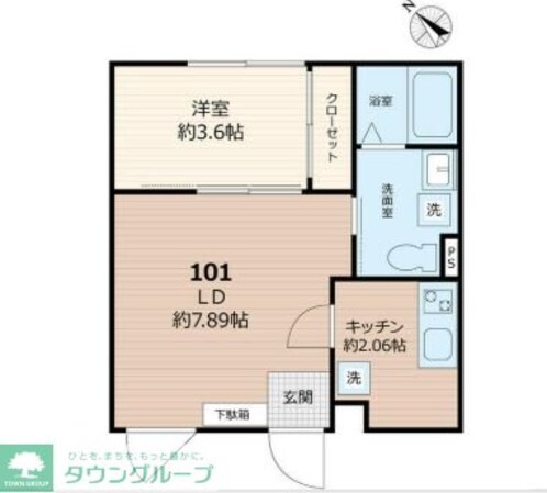 セレス巣鴨の物件間取画像